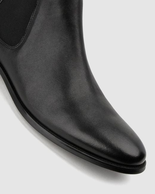 Airflex Black Oscar Leather Chelsea Boots for men