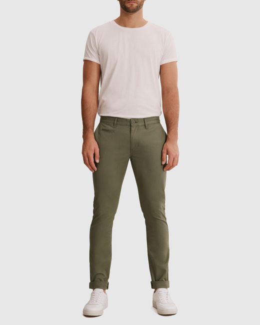 Country Road Australian Cotton Slim Fit Stretch Chino in Green for Men