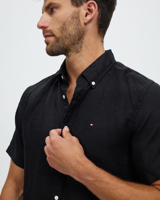 Tommy Hilfiger Wcc Premium Shirt in Black for Men Lyst Australia