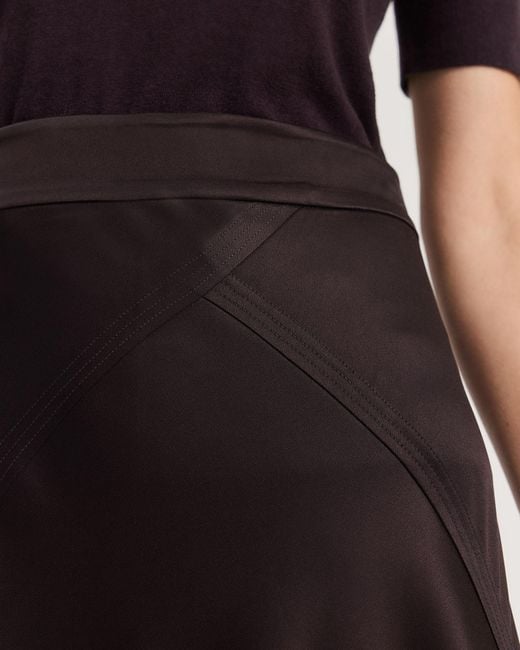 Black satin skirt country road hotsell