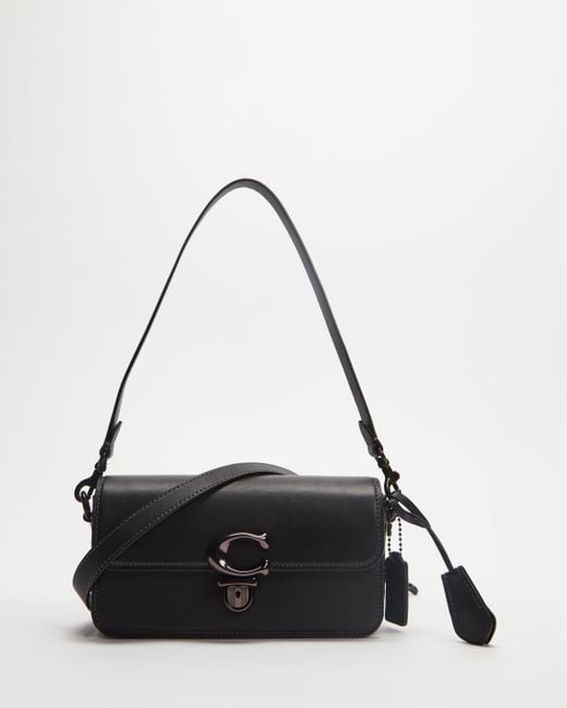 COACH Glovetanned Leather Studio Baguette Bag in Black Lyst Australia