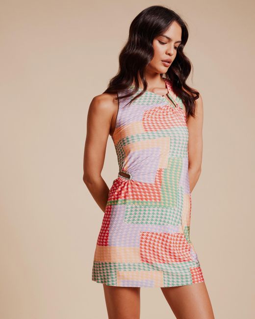 Lover Multicolor Jones Asymmetric Mini Dress