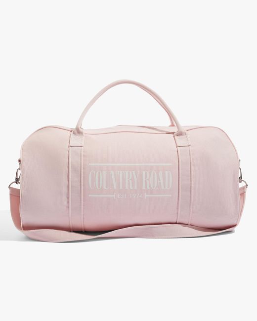 Country Road Australian Cotton Heritage Zip Canvas Tote in Pink Lyst