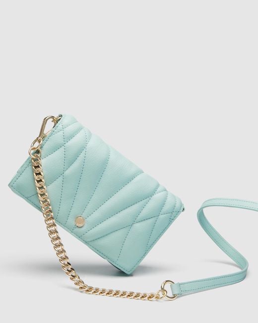 Mimco Leather Stitch Wallet Cross Body Bag in Blue Lyst Australia
