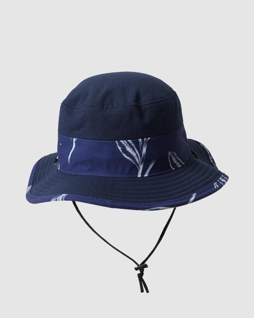 Quiksilver Blue Waterman Lay Day Bucket Hat for men