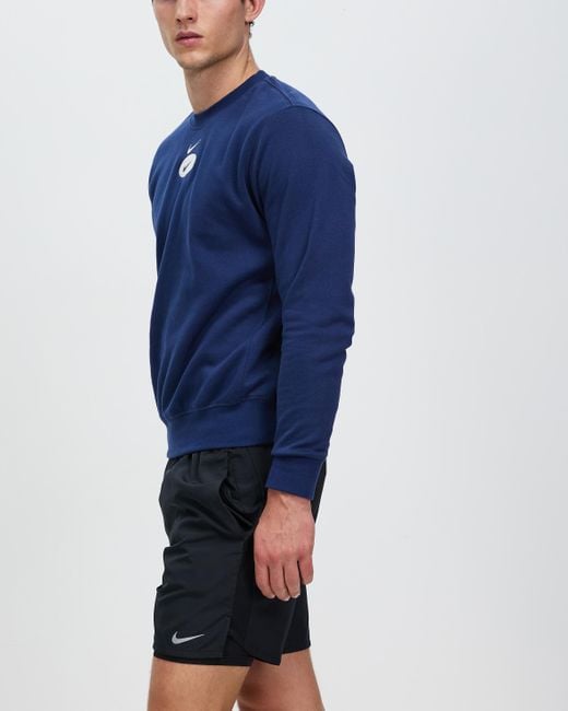 Nike Sportswear Swoosh League Fleece Crew in Blue for Men | Lyst Australia