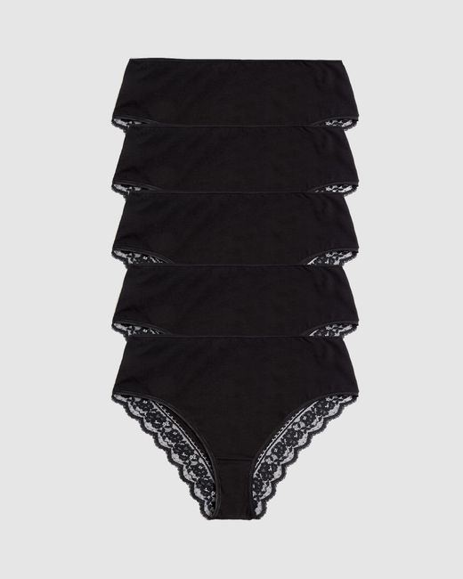 Marks & Spencer Cotton & Lace Hw Knickers in | Lyst Australia