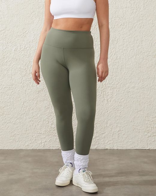 Cotton On Body Active Active High Waist Core 7 8 Tights in Green | Lyst  Australia