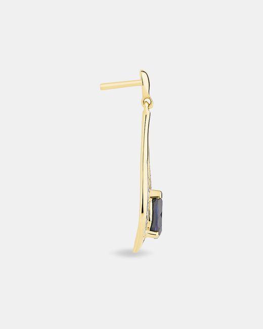 Michael Hill Stud Earrings With Laboratory Created Sapphire