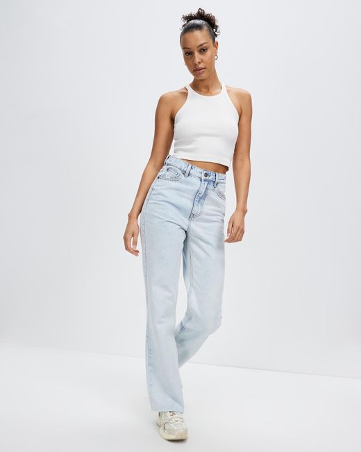 All About Eve Skye High Rise Straight Leg Jeans in Blue | Lyst Australia
