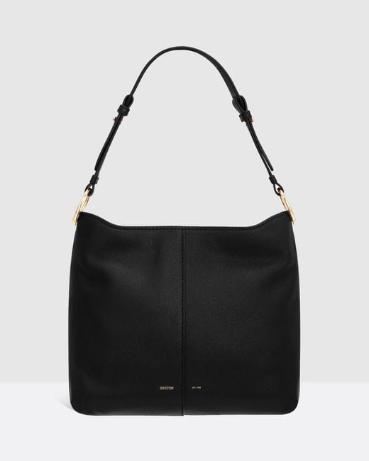 Oroton Tessa Hobo in Black Lyst Australia