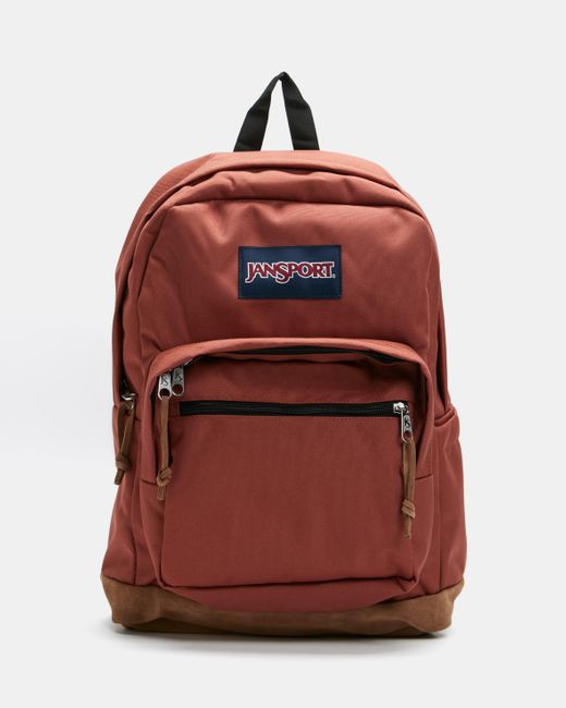 Jansport Suede Right Pack Backpack in Brown Lyst Australia