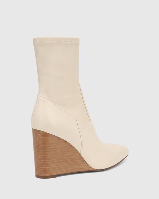 Wittner Tonya Stretch Leather Ankle Boots in Natural | Lyst Australia