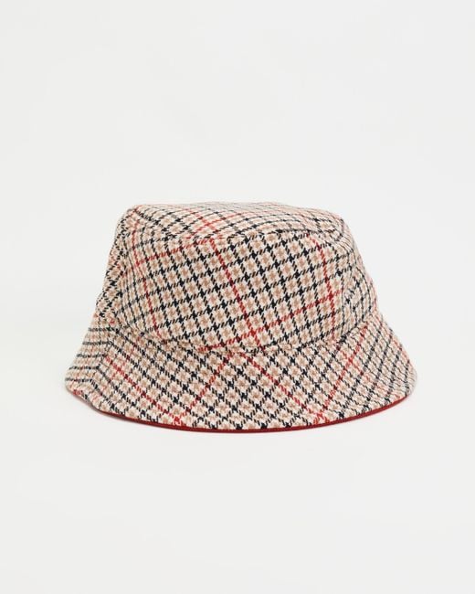 BOSS by HUGO BOSS Synthetic Houndstooth Bucket Hat With Exclusive Logo