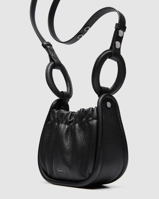 Mimco Leather Contort Micro Cross Body Bag in Black Lyst Australia