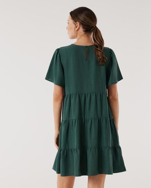 Jeanswest Bobby Tiered Dress in Green Lyst Australia