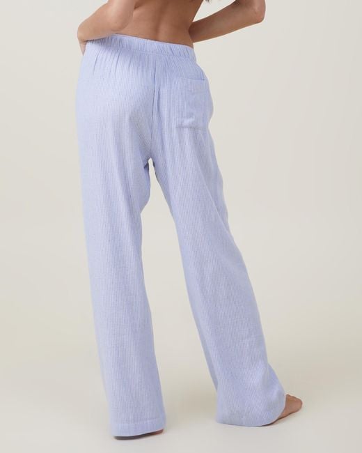 Cotton On Body Flannel Boyfriend Boxer Pants in Blue Lyst Australia