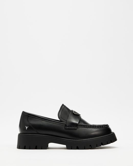 Windsor Smith Black Throne Loafers