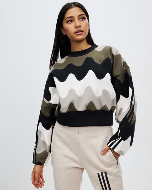 Future Sportswear Adidas 3 Stripes Sweatshirt Australia | X Marimekko adidas Icons Lyst