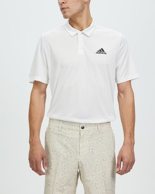 adidas Originals Aeroready Designed To Move Sport Polo Shirt in White