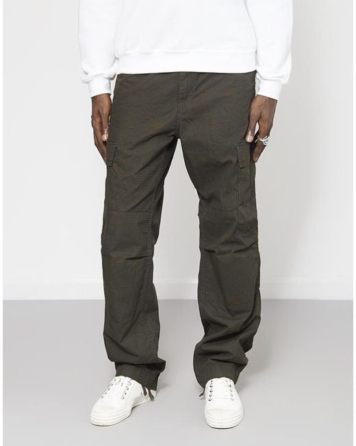 Lyst - Carhartt Wip Regular Cargo Ripstop Camo Night Green in Green for Men