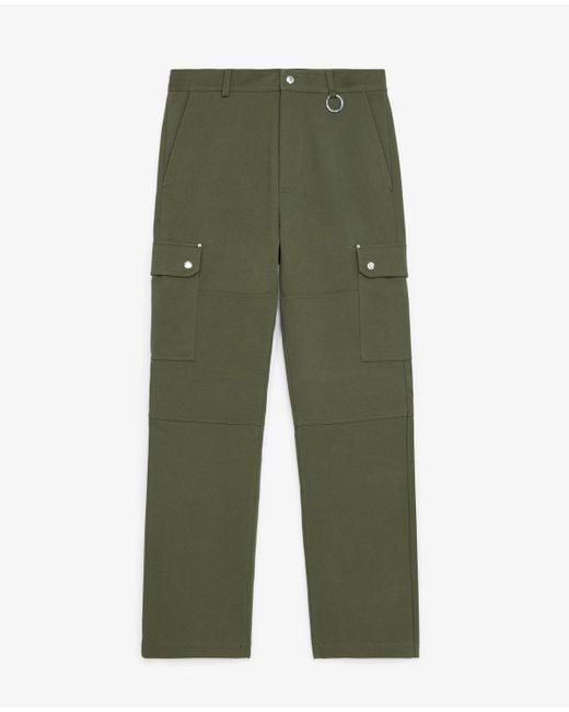 The Kooples Cargo-style Khaki Pants In Cotton Twill in Green for Men | Lyst