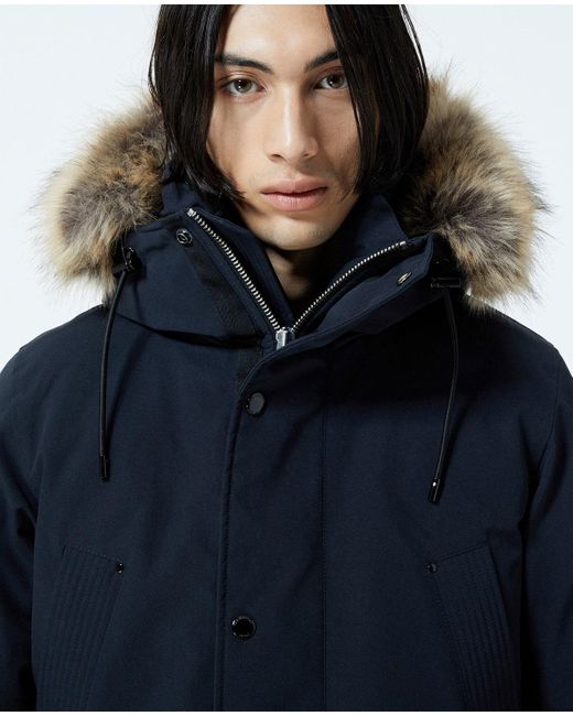 dark blue parka womens