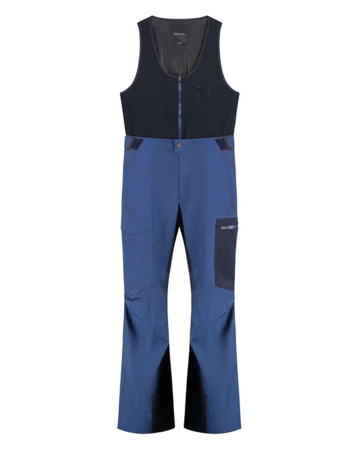 Sease Blue Techno Fabric Jumpsuit for men