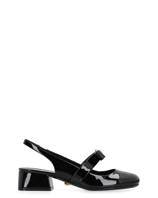 Versace Black Slingback