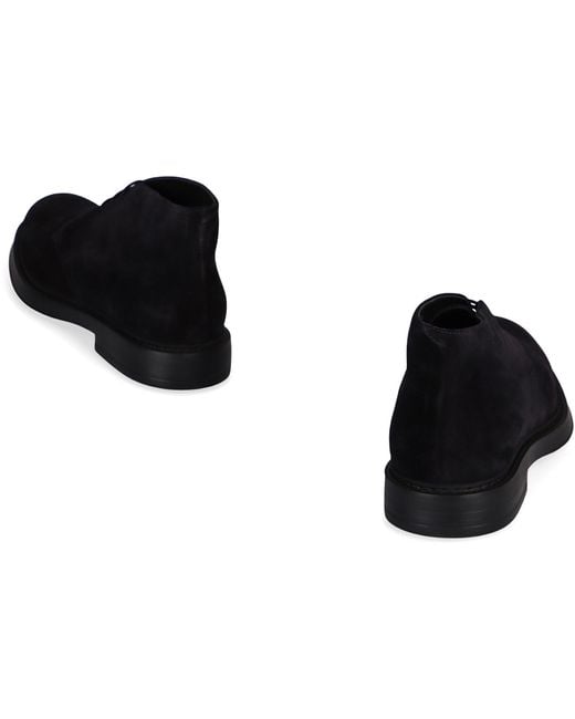 Doucal's Black Suede Desert Boots for men