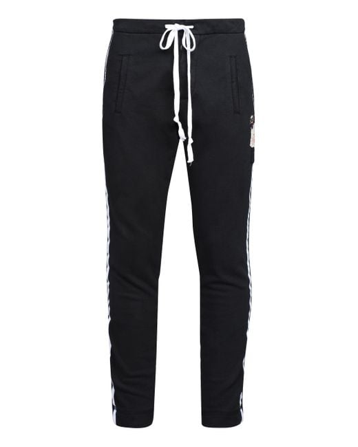 Paul & Shark Black Drawstring Waist Track Pants for men