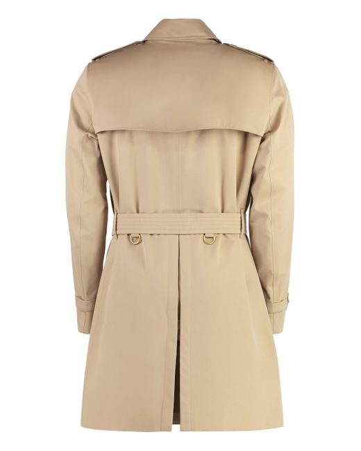 Burberry Natural Kensington Cotton Trench Coat for men