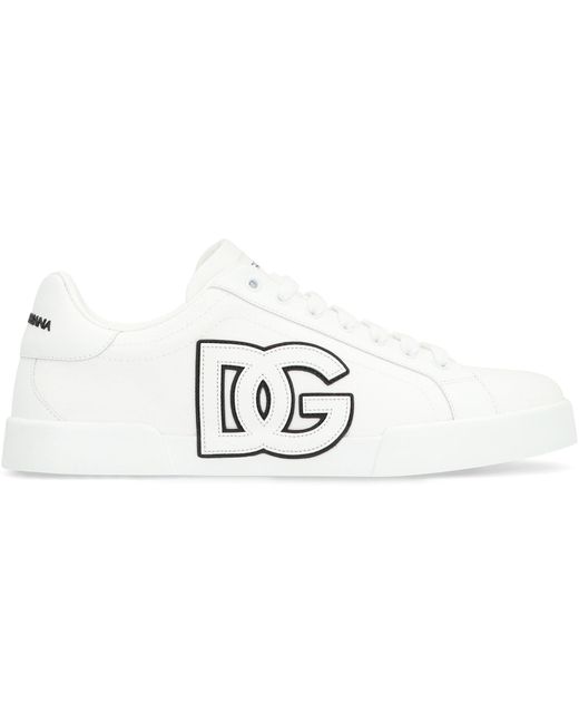 Dolce & Gabbana White Portofino Light Low-Top Sneakers for men
