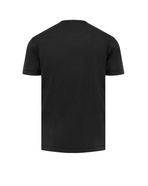 Stone Island Black T-Shirts And Polos