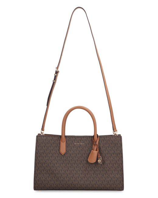 MICHAEL Michael Kors Brown Scarlett Printed Canvas Handbag