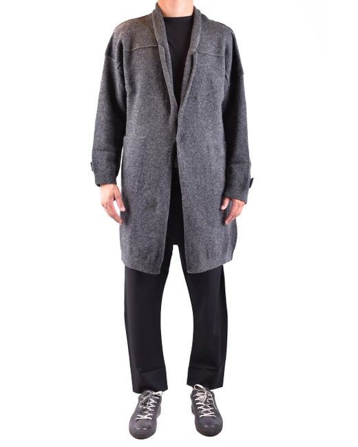 Isabel Benenato Gray Coats Color: Graphite Material: 56% Wool 42% Polyammide 2% Elastane for men
