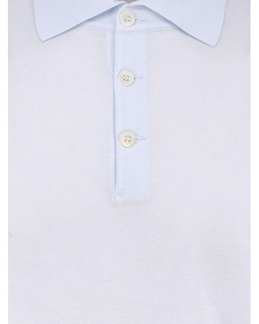 Brunello Cucinelli White T-Shirts And Polos Multicolour