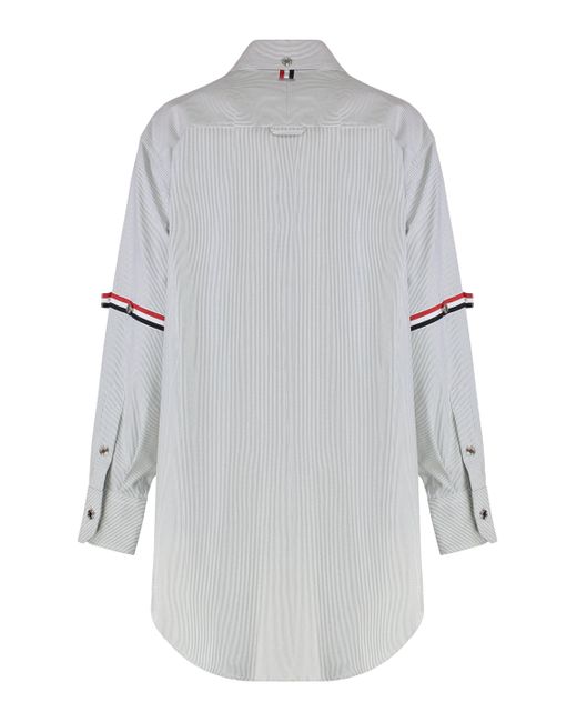 Thom Browne Gray Cotton Shirtdress