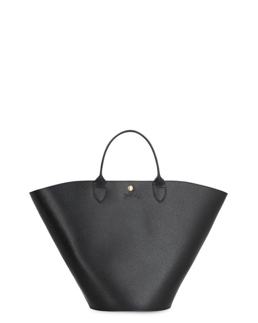 Longchamp Black Épure Xl Smooth Leather Tote Bag