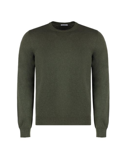 Malo Green Cashmere Blend Pullover for men