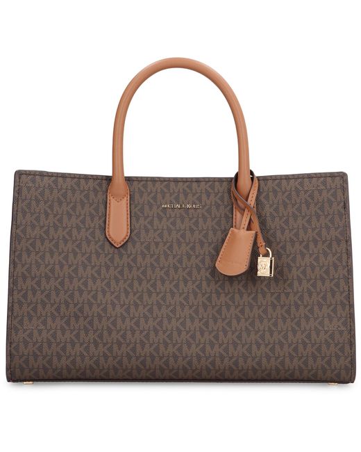 MICHAEL Michael Kors Brown Scarlett Printed Canvas Handbag