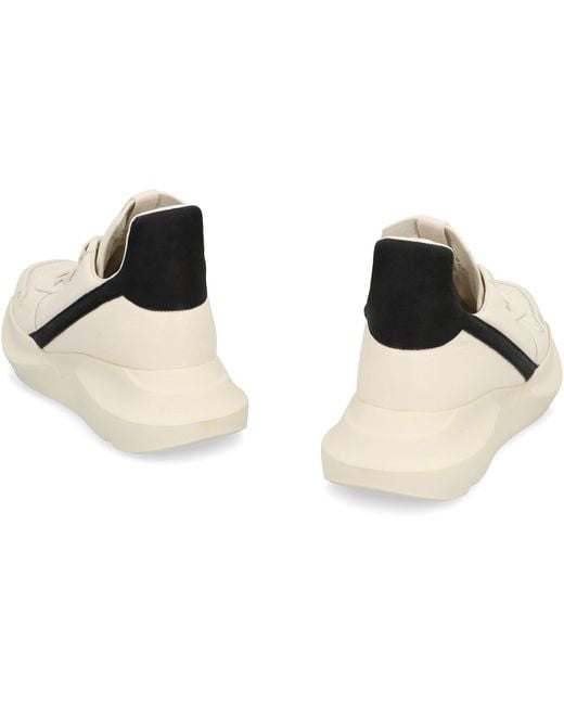 Rick Owens Natural Geo Geth Leather High-Top Sneakers for men