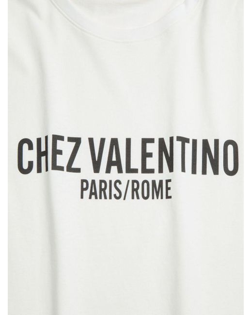 Valentino White T-Shirts And Polos