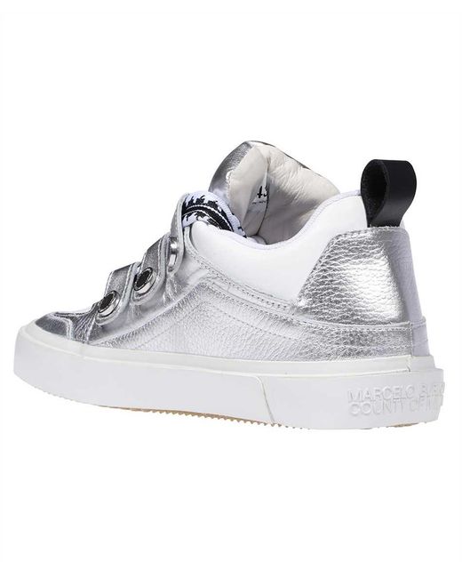 Marcelo Burlon White Low-Top Sneakers