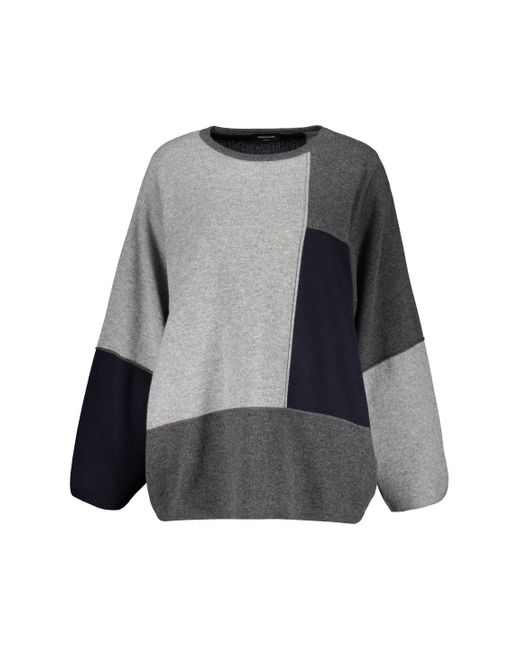 Fabiana Filippi Black Long Sleeve Crew-Neck Sweater