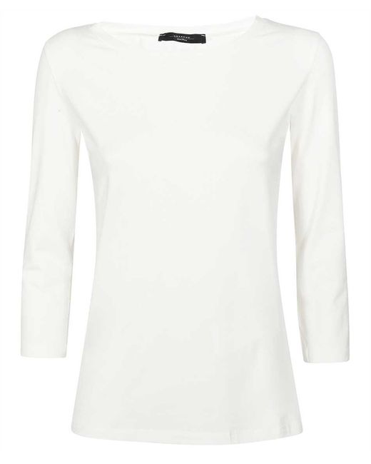 Weekend by Maxmara White Long Sleeve T-Shirt
