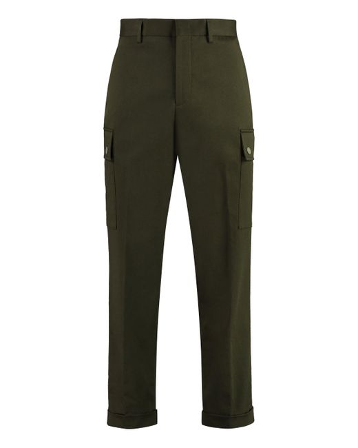 Etro Green Cotton Cargo-Trousers for men