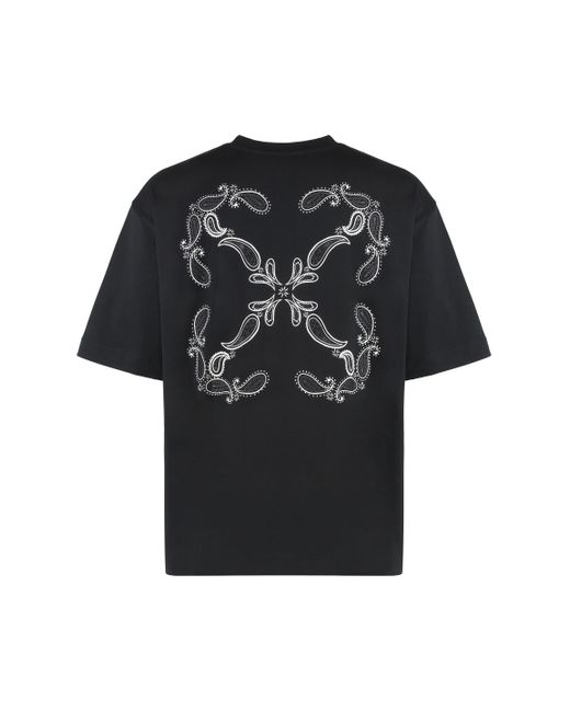 Off-White c/o Virgil Abloh Black Cotton Crew-Neck T-Shirt