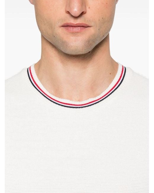 Thom Browne White T-Shirts And Polos
