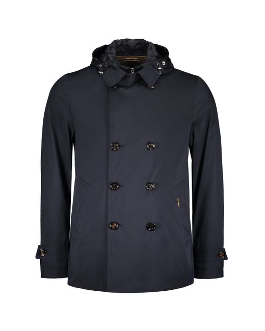 Moorer Blue Techno Fabric Jacket for men